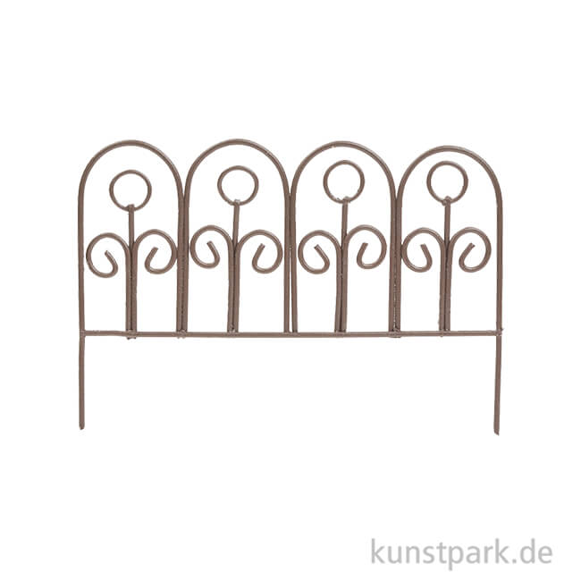 Artikelbild 1 des Artikels “Miniatur Zaun aus Metall - Braun, 8,5 cm “