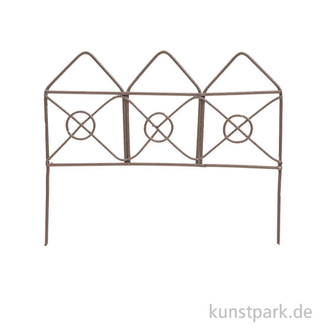 Artikelbild 1 des Artikels “Miniatur Zaun aus Metall - Braun, 9 cm “