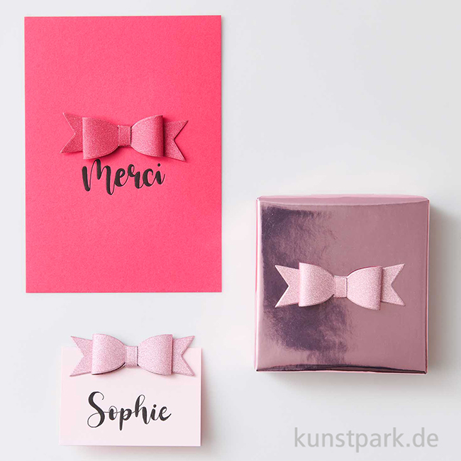 Artikelbild 2 des Artikels “3D Sticker - Schleifen, Glitter, 4 Aufkleber “