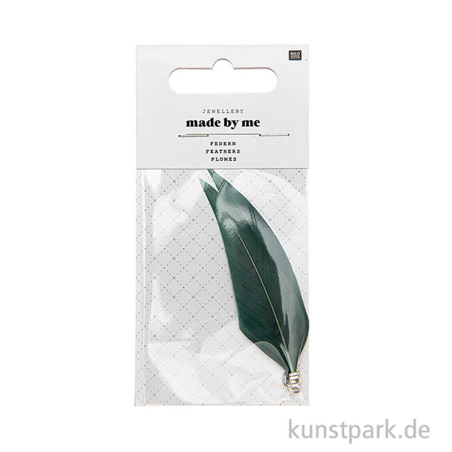 Artikelbild 2 des Artikels “Anhänger Federn - Smoky Mint, 2er Set “