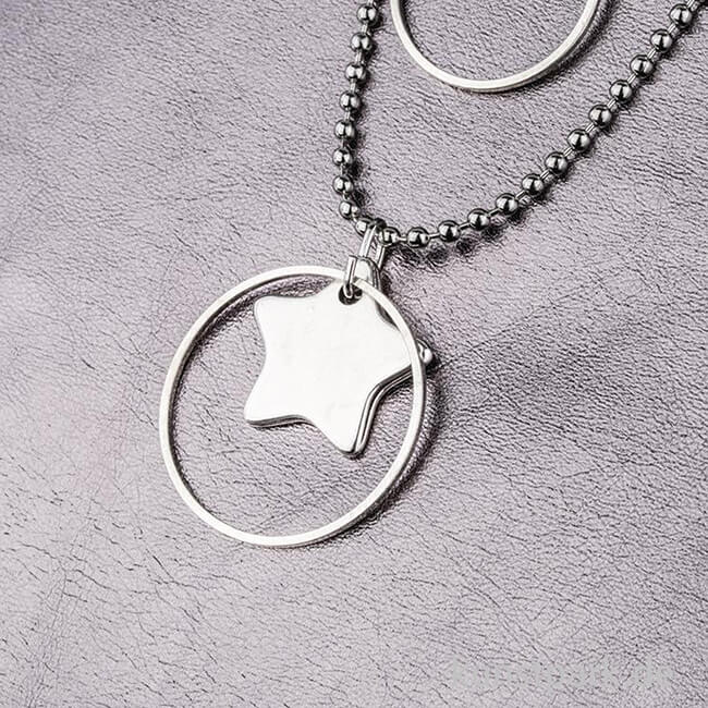 Artikelbild 2 des Artikels “Anhänger Metall - silberner Stern, 2 Stück “