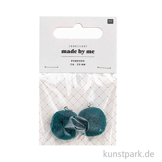 Artikelbild 2 des Artikels “Anhänger Pompons - Türkis, 2er Set “