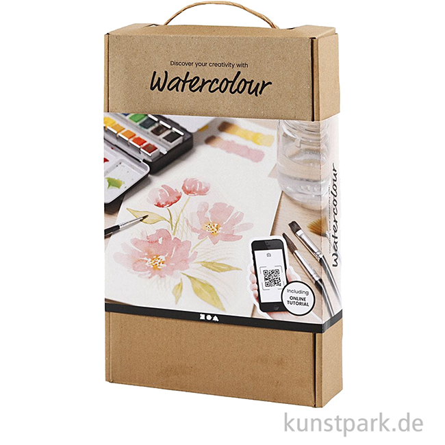 Artikelbild 2 des Artikels “Aquarellmalerei Lernset mit Farben, Papier und Pinsel “