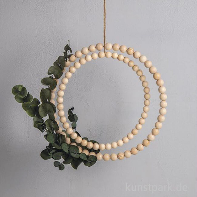 Artikelbild 2 des Artikels “Bastelset Holzkugel Deko Kränze, 25 + 30 cm, 94-teilig “