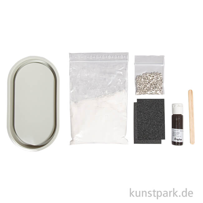 Artikelbild 2 des Artikels “Bastelset Raysin Terrazzo-Untersetzer, 17,8 x 9,5 x 1,3 cm “
