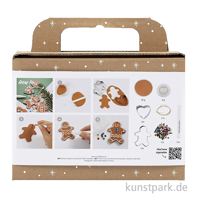 Artikelbild 2 des Artikels “Bastelset Weihnachten - Lebkuchenfiguren Modellieren, Braun “