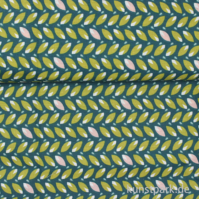 Artikelbild 2 des Artikels “Baumwollstoff - Blätter Grün - 1 m x 1,5 m “