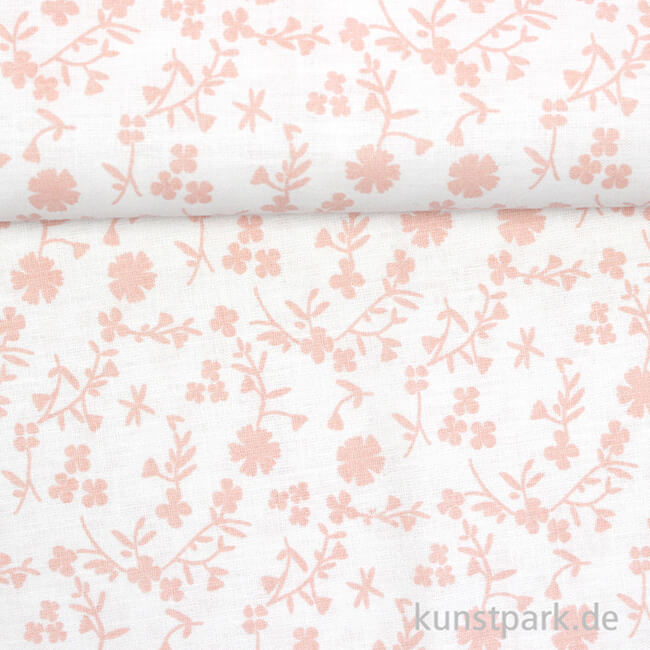 Artikelbild 2 des Artikels “Baumwollstoff - Blumen Rosa - 1 m x 1,5 m “