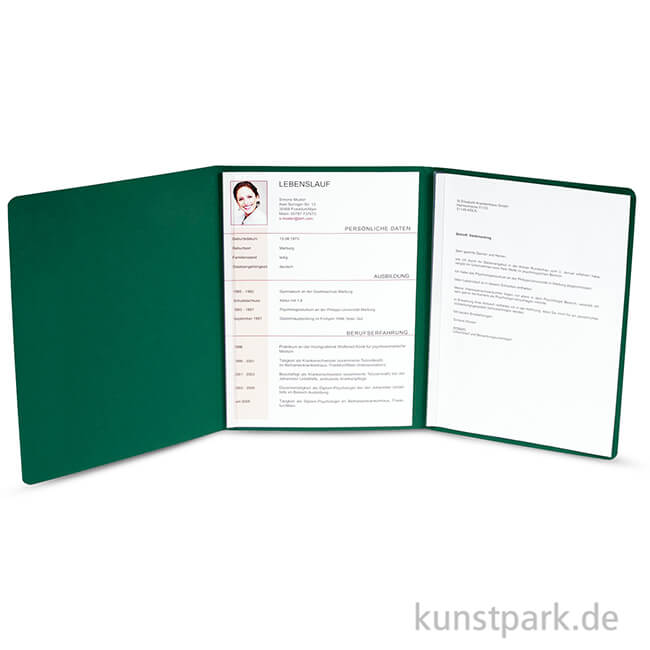 Artikelbild 2 des Artikels “Bewerbungsmappe Excellence 3-teilig, 2 Klemmschienen, senkrechte Prägung “