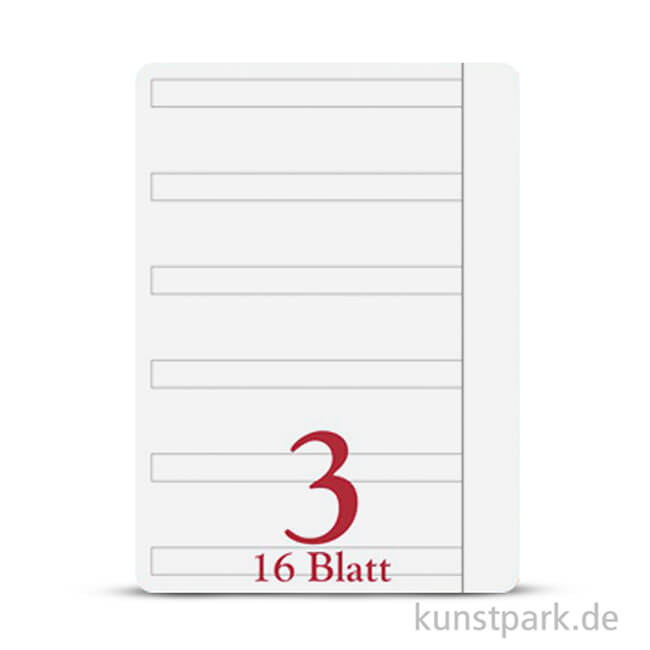 Artikelbild 2 des Artikels “Clairefontaine Schulheft DIN A4, 16 Blatt, 90g, Lin. 3, liniert mit Rand “