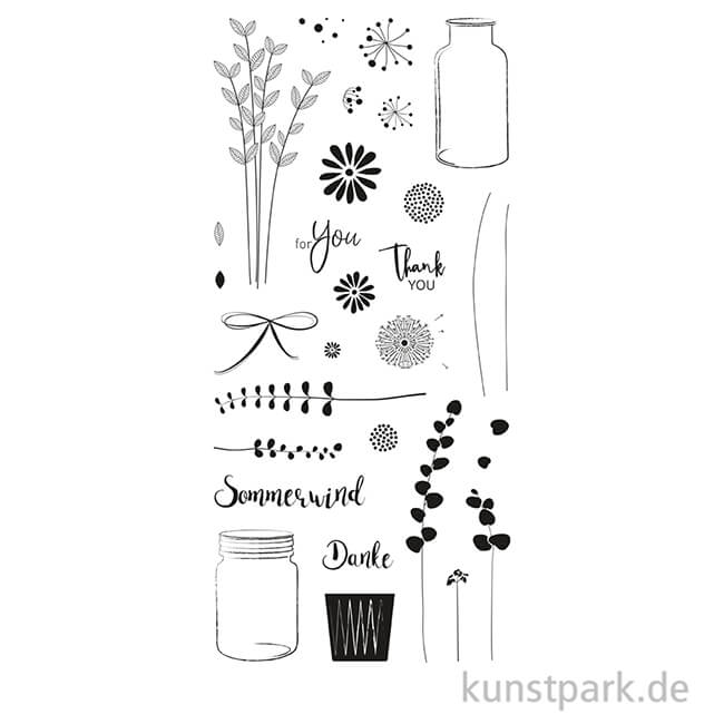 Artikelbild 2 des Artikels “Clear Stamps - Botanical, 97 x 205 mm, 30 Motive “