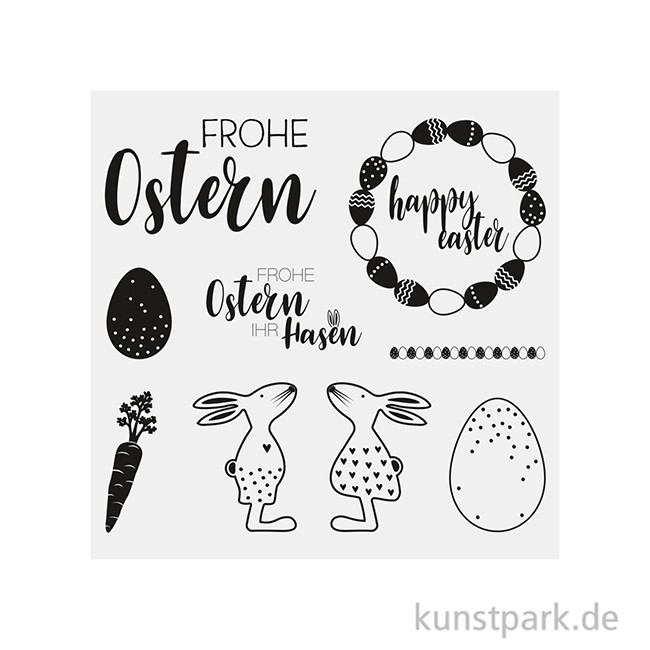 Artikelbild 2 des Artikels “Clear Stamps - Osterfreunde, 102,5  x  97  mm, 9 Motive “