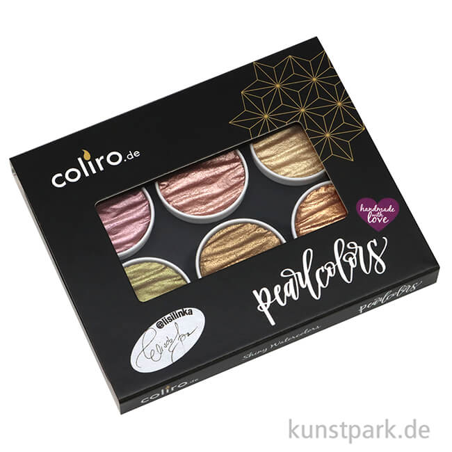 Artikelbild 2 des Artikels “COLIRO Pearl Colors - 6 Perlglanzfarben im Metallkasten, Lisi “