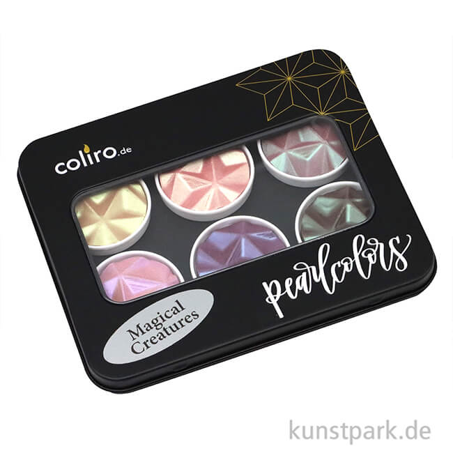 Artikelbild 2 des Artikels “COLIRO Pearl Colors - 6 Perlglanzfarben im Metallkasten, Magical “