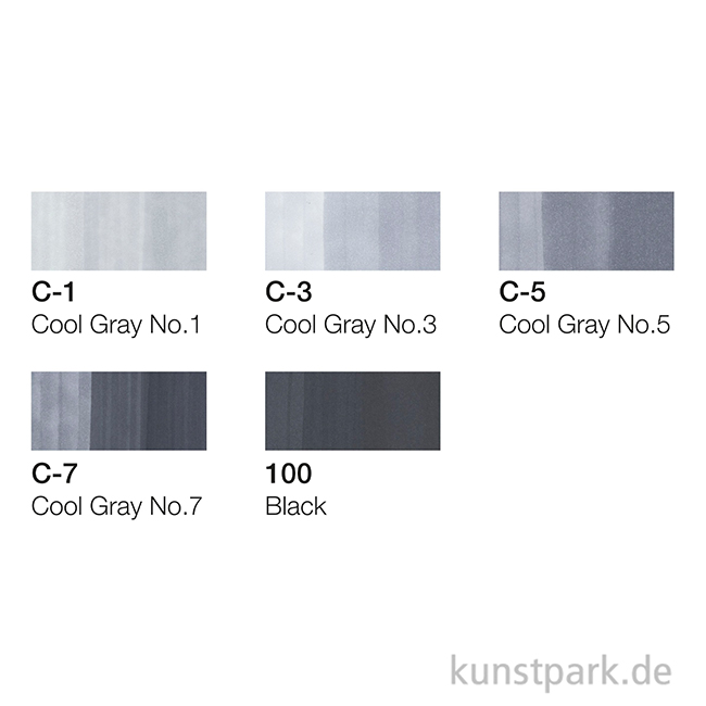 Artikelbild 2 des Artikels “COPIC ciao Set 5+1 - Grautöne “