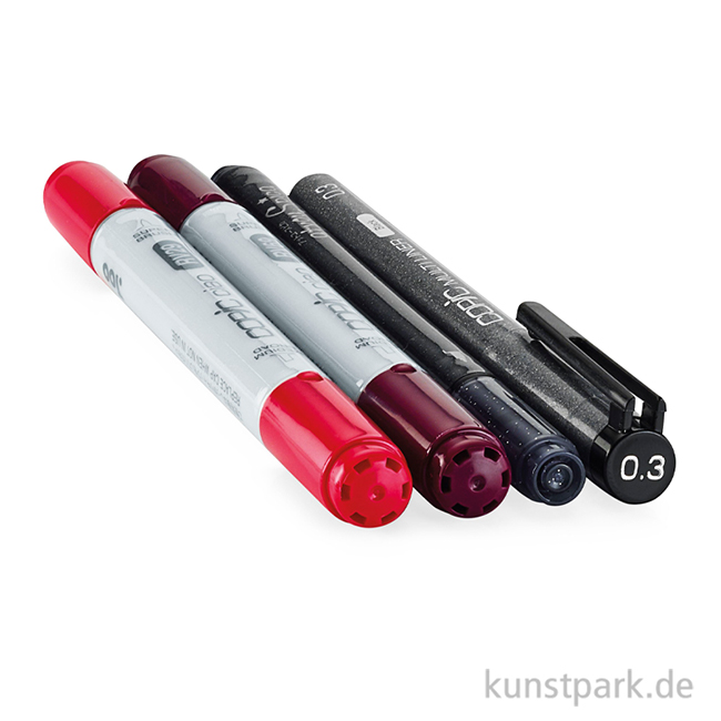 Artikelbild 2 des Artikels “COPIC Doodle Pack - Red, 4 Stifte “