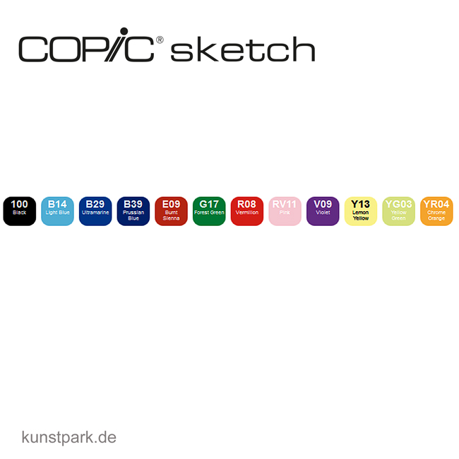 Artikelbild 2 des Artikels “COPIC sketch Set 12er - B “