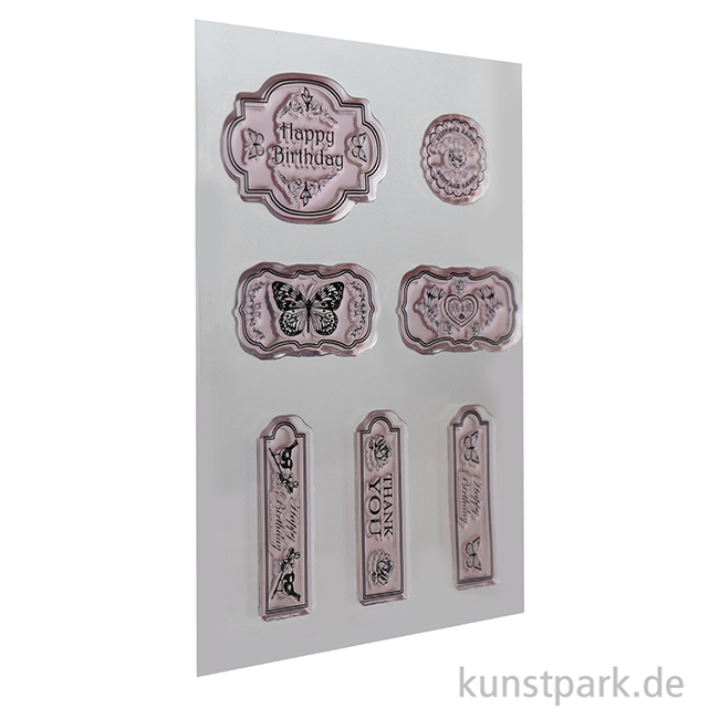 Artikelbild 2 des Artikels “CraftEmotions Clear Stamps - Etiketten, DIN A6 “