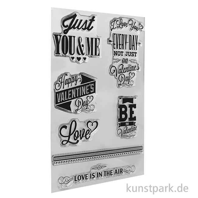 Artikelbild 2 des Artikels “CraftEmotions Clear Stamps - Valentinstag Sprüche, DIN A6 “