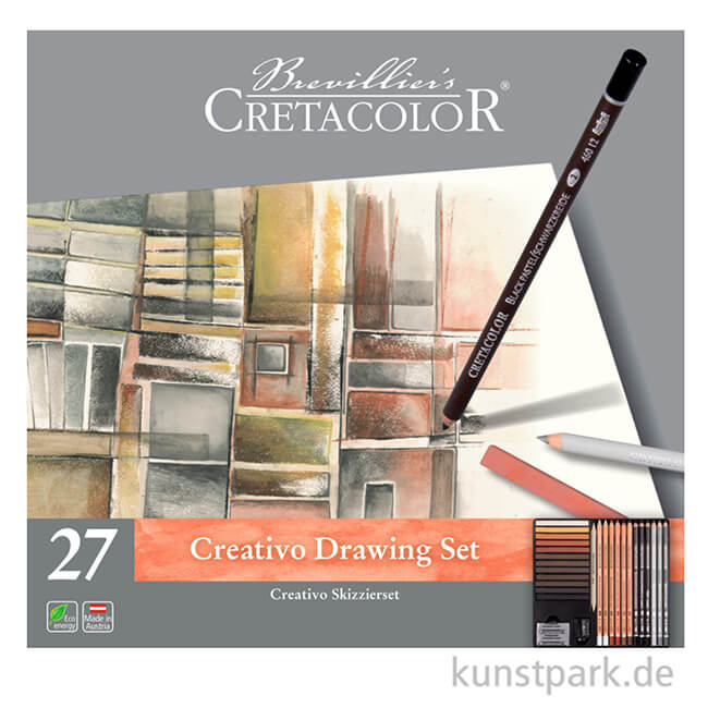 Artikelbild 2 des Artikels “Cretacolor CREATIVO - 27teiliges Skizzierset im Metalletui “