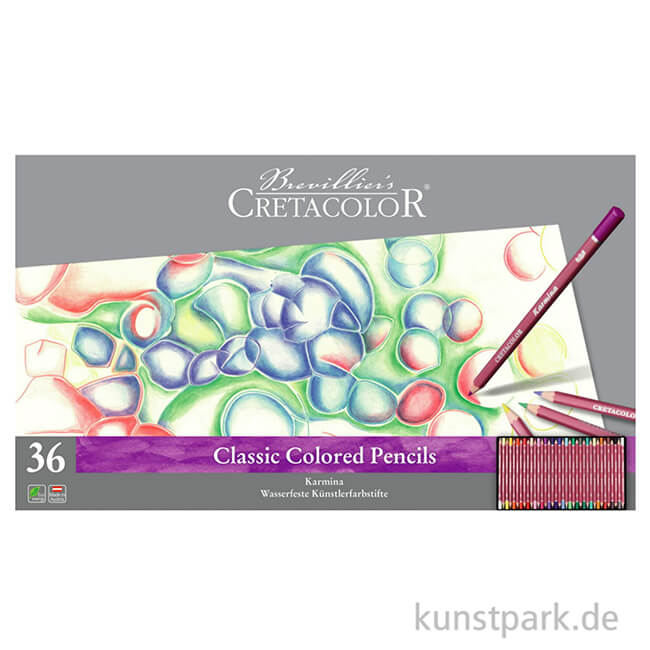 Artikelbild 2 des Artikels “Cretacolor KARMINA Farbstifte wasserfest - 36er Set im Metalletui “