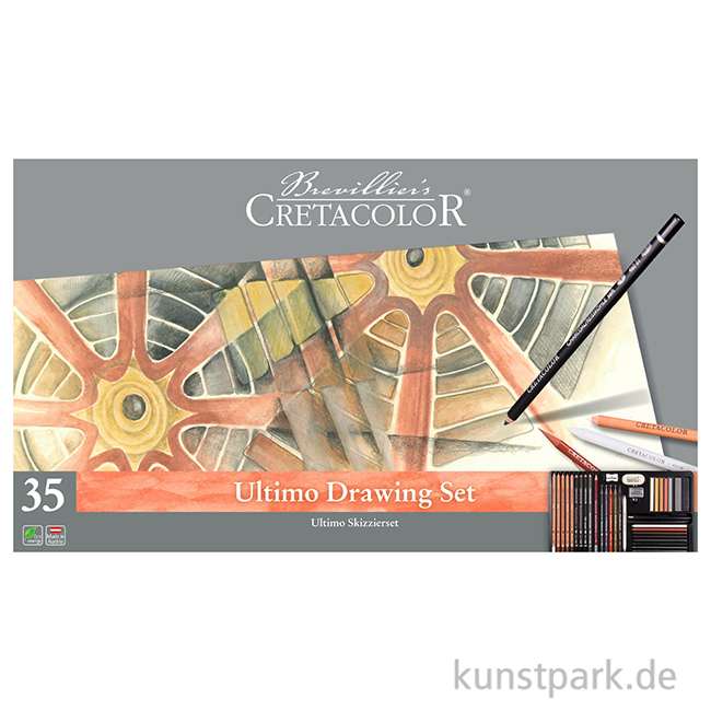 Artikelbild 2 des Artikels “Cretacolor ULTIMO - 35 teiliges großes Zeichenset im Metalletui “