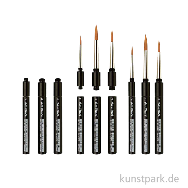 Artikelbild 2 des Artikels “da Vinci SPIN Reisepinsel Set mit 3 Aquarellpinseln “