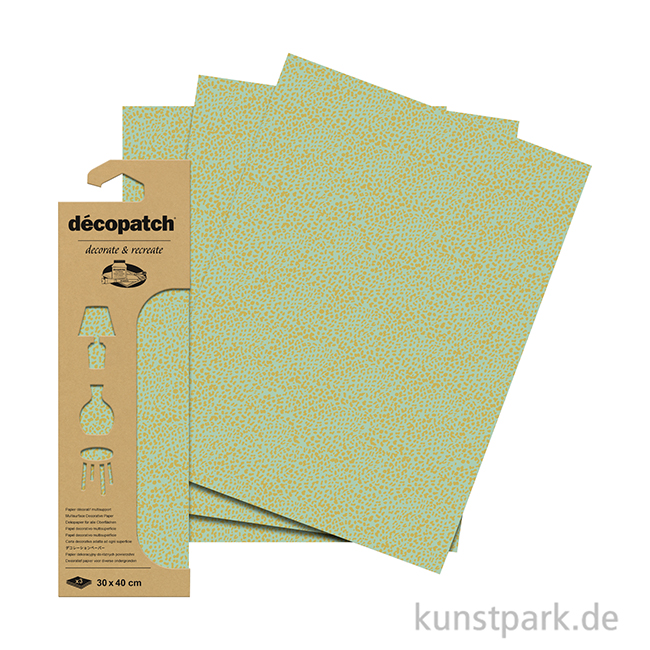 Artikelbild 2 des Artikels “DECOPATCH Papier 870 Muster Gold-Grün, 3 Stück “