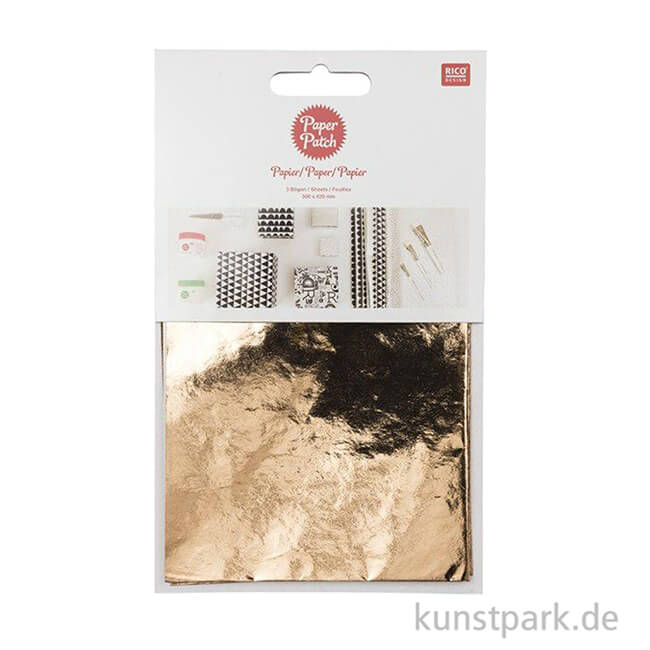 Artikelbild 2 des Artikels “Decoupage Papier - Metallisch Roségold, 3 Stück “