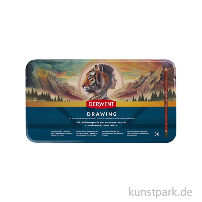 Artikelbild 2 des Artikels “Derwent DRAWING, 36 weiche Sepia-Stifte im Metalletui “