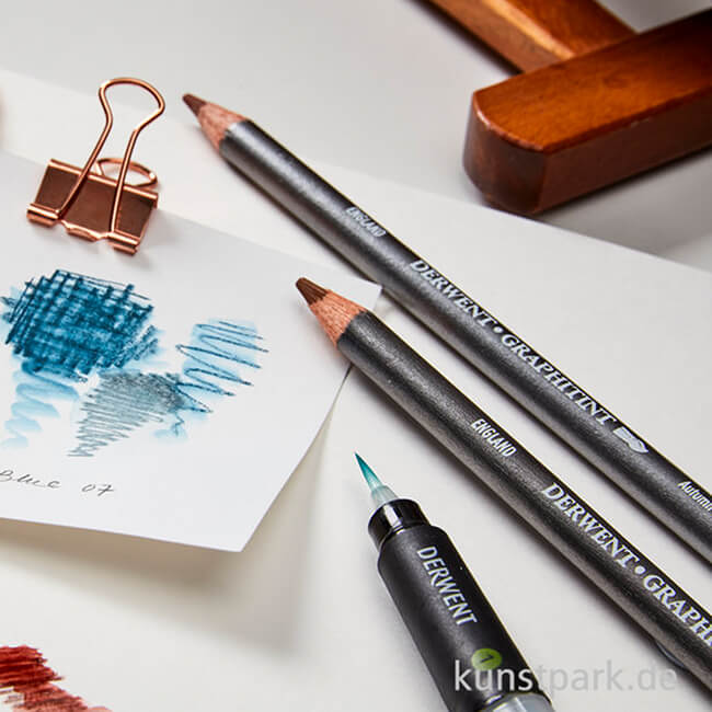 Artikelbild 2 des Artikels “Derwent GRAPHITINT, 12 Tinten-Graphitstifte im Metalletui “