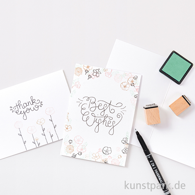 Artikelbild 2 des Artikels “Doppelkarten - Weiß, DIN A6, 25 Stück “