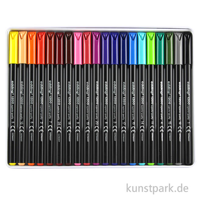 Artikelbild 2 des Artikels “edding 1200 Colourpen Set, Metallschachtel mit 20 Farben “