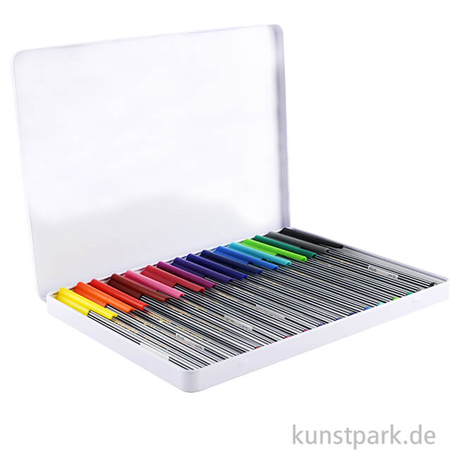 Artikelbild 2 des Artikels “edding 55 Fineliner Set, Metallschachtel mit 16 Farben “