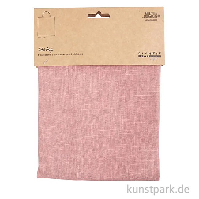 Artikelbild 2 des Artikels “Einkaufstasche aus Baumwolle, Rosa, 38 x 42 cm “