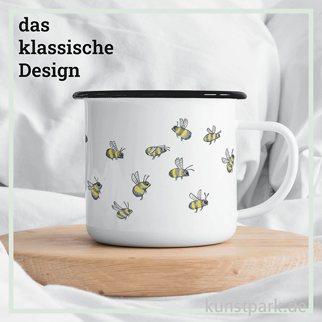 Artikelbild 2 des Artikels “Emailletasse - Bienenschwarm, 300 ml “