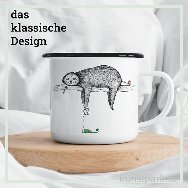 Artikelbild 2 des Artikels “Emailletasse - Faultier, 500 ml “