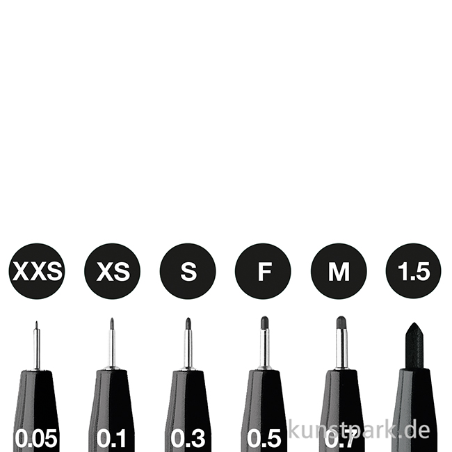 Artikelbild 2 des Artikels “Faber-Castell PITT Artist Pen Tuschestifte - 6er Set - Schwarz “