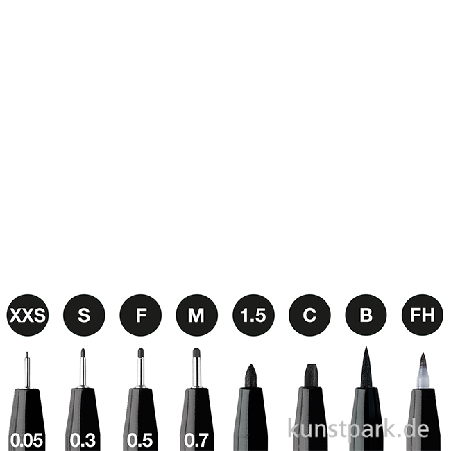 Artikelbild 2 des Artikels “Faber-Castell PITT Artist Pen Tuschestifte - 8er Set - Schwarz “