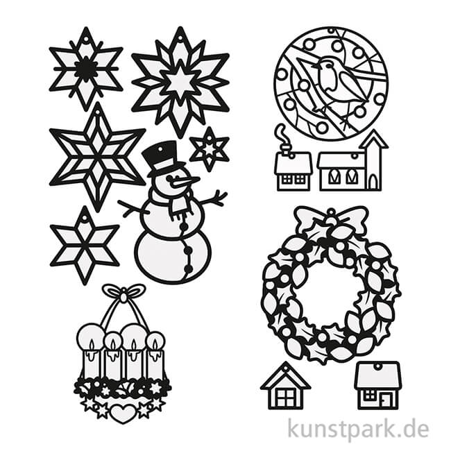 Artikelbild 2 des Artikels “Fensterbilder Bastelset - WINTER Transparent “