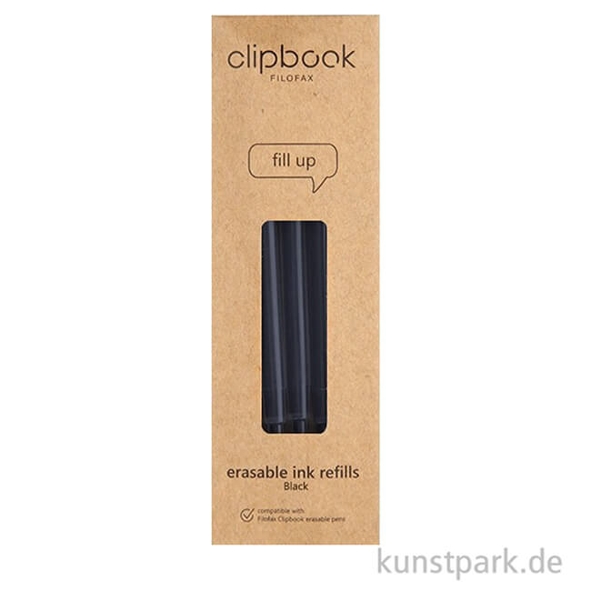 Artikelbild 2 des Artikels “FILOFAX radierbarer Kugelschreiber - Ersatzminen, 3 Stück, Schwarz “