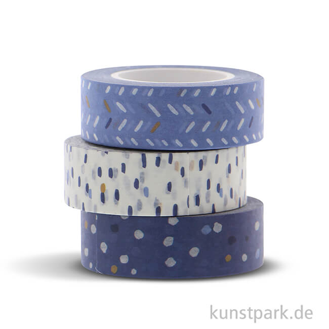 Artikelbild 2 des Artikels “FILOFAX Washi Tape Set - Indigo, 3 Stück, je 5m “
