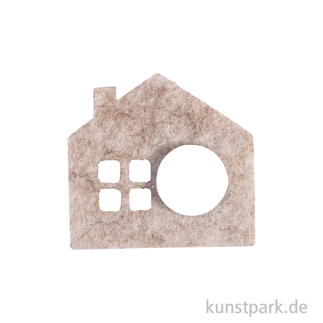 Artikelbild 2 des Artikels “Filz Streuteile Mini Häuser mit Klebepunkt, 2,5-3,5 cm, 14 Stück “