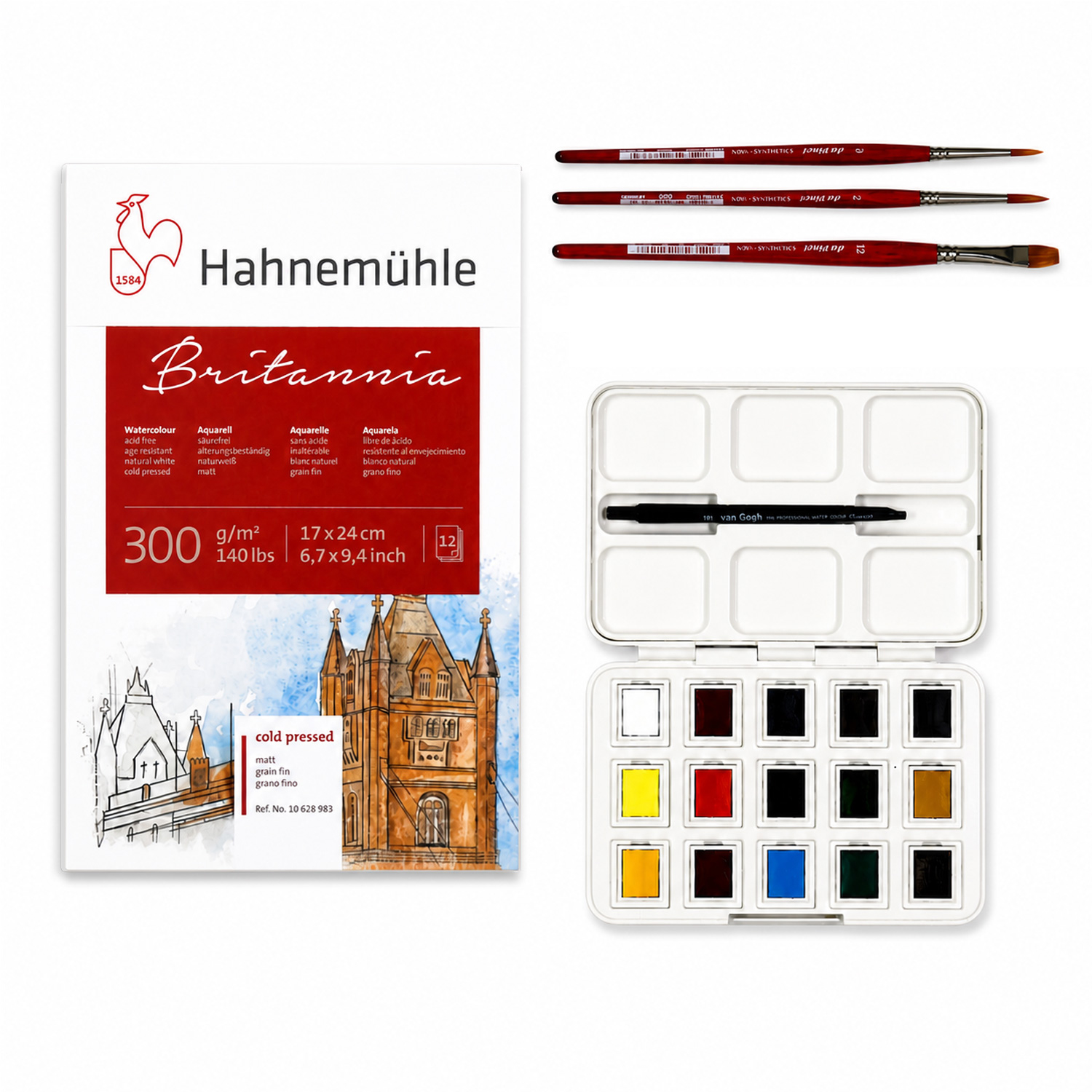 Artikelbild 2 des Artikels “Florales Aquarell Set - Blumen malen “
