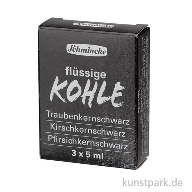 Artikelbild 2 des Artikels “Schmincke Flüssige Kohle, Kartonset mit 3 x 5 ml “