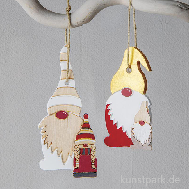 Artikelbild 2 des Artikels “Furnierholz Wichtelfamilie, Natur, 3,6-9 cm, Stärke 1 mm, 18 Stück “