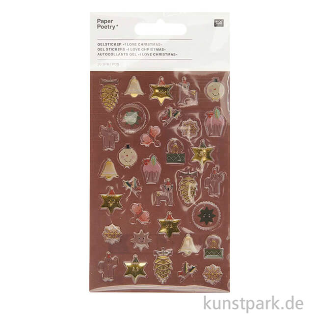 Artikelbild 2 des Artikels “Gelsticker - I love Christmas, Weihnachten Mix “