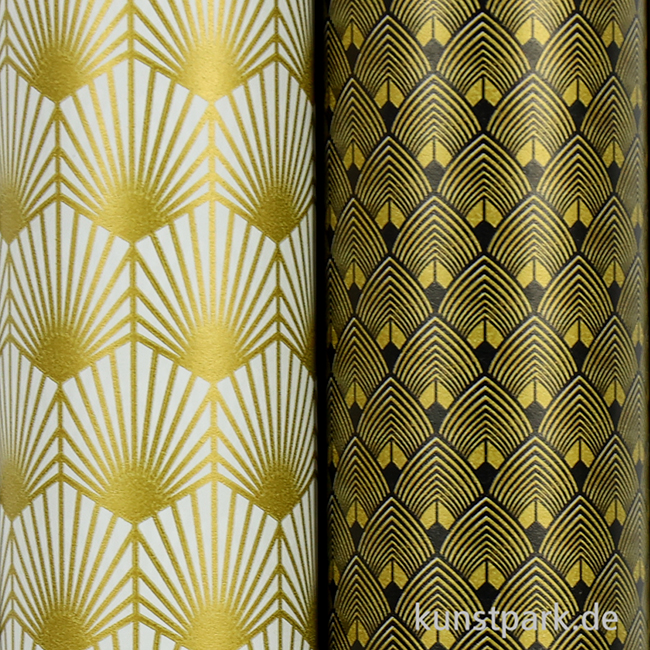 Artikelbild 2 des Artikels “Geschenkpapier Set mit Zubehör - Vintage, Gold “