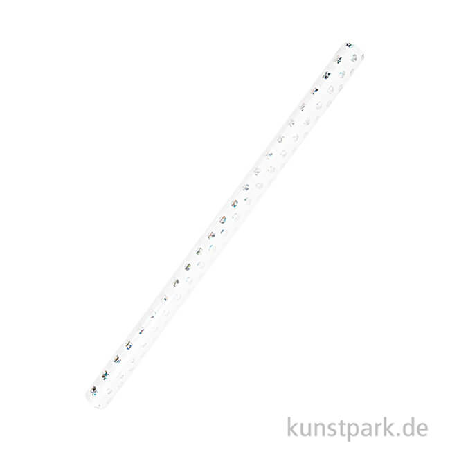 Artikelbild 2 des Artikels “Geschenkpapier - Weiß mit irisierenden Punkten, 200 x 70 cm “