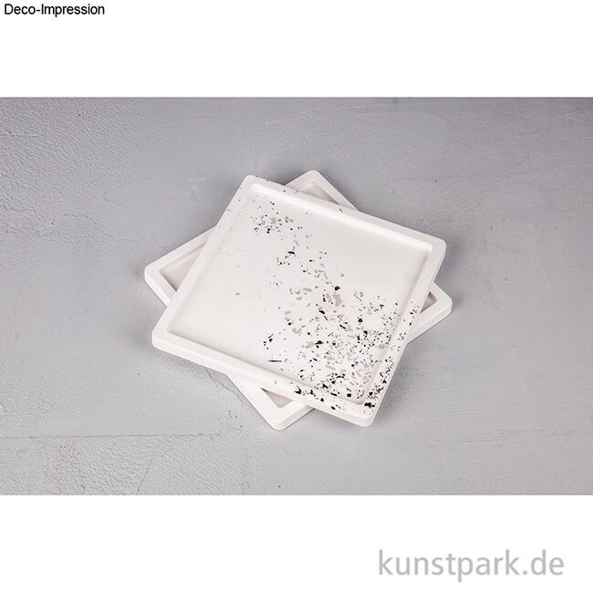 Artikelbild 2 des Artikels “Gießform - Dekoplatte Quadrat, 25 x 25 x 2 cm, Rand 1,3 cm “